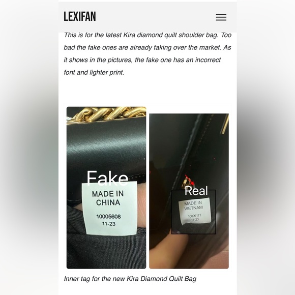 A few tips to authenticate Tory Burch handbags - Picture 11 of 16